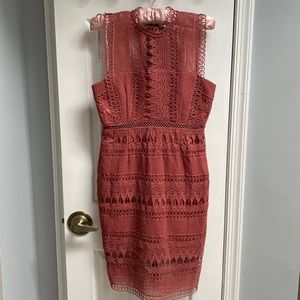 Woman’s beautiful Bardot dress